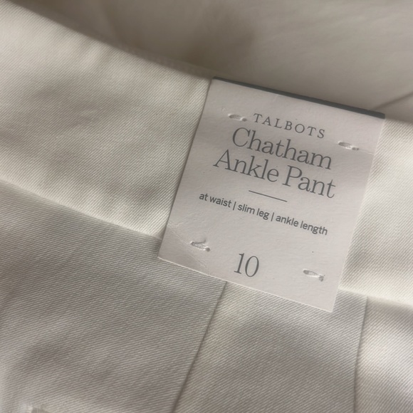 TALBOTS CHATHAM ANKLE PANTS size 10 - Picture 4 of 5